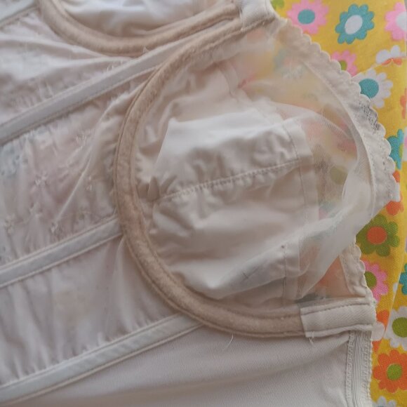 Vintage Corset Bustier 36 Women's Charmode 1950's Garters Glam Fetish Goth Top - Picture 11 of 11